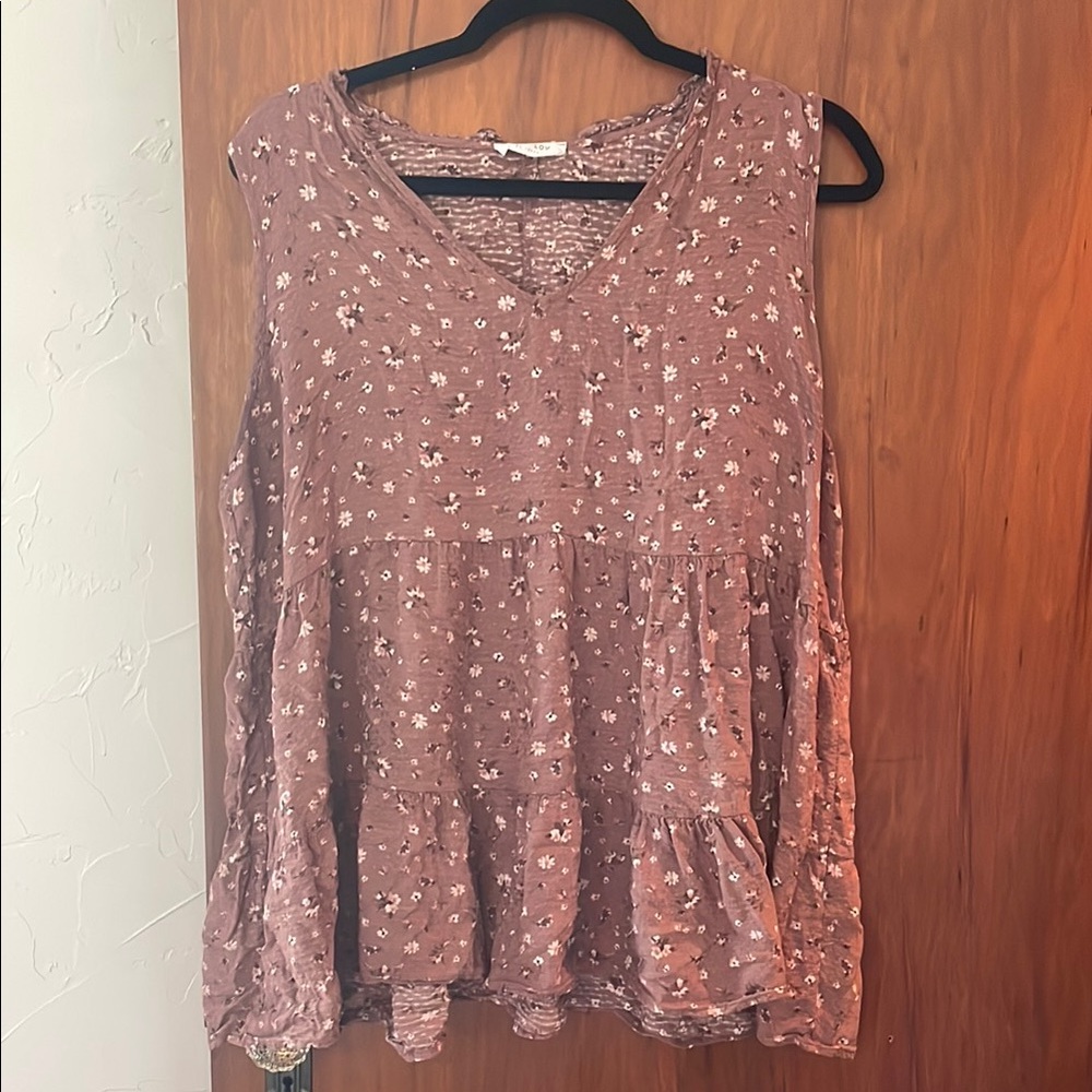 First Love Pink Ruffled Blouse